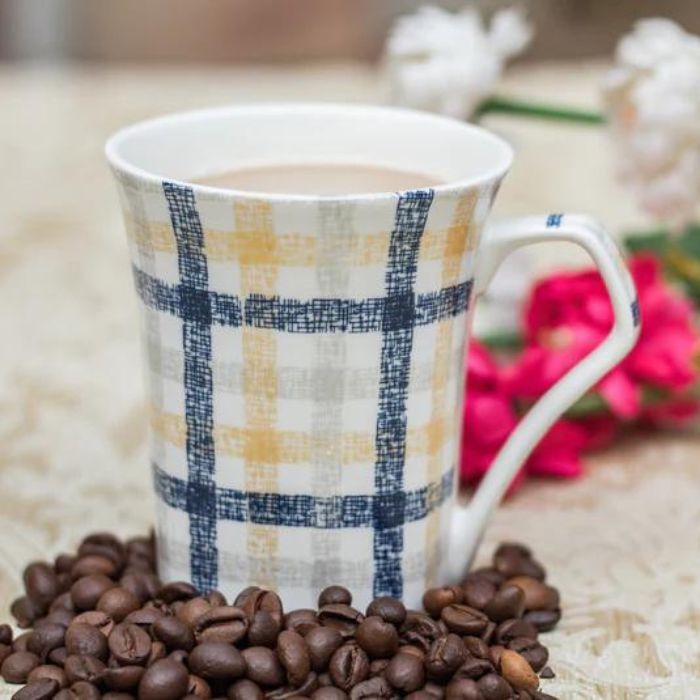 Beautiful Design Bone China Milk Mug set of Two