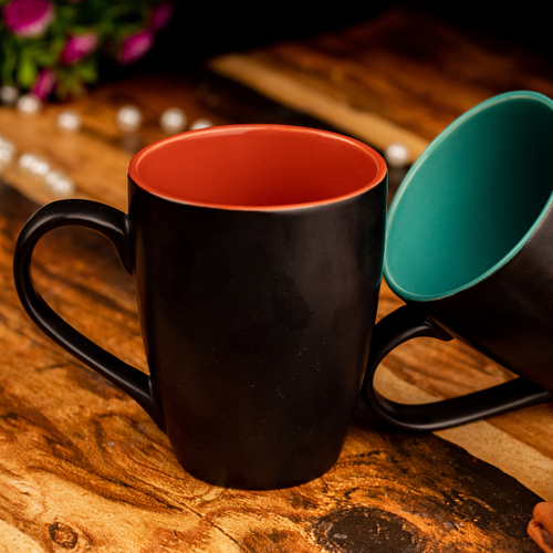 Black Matte Multi Color Milk Mug