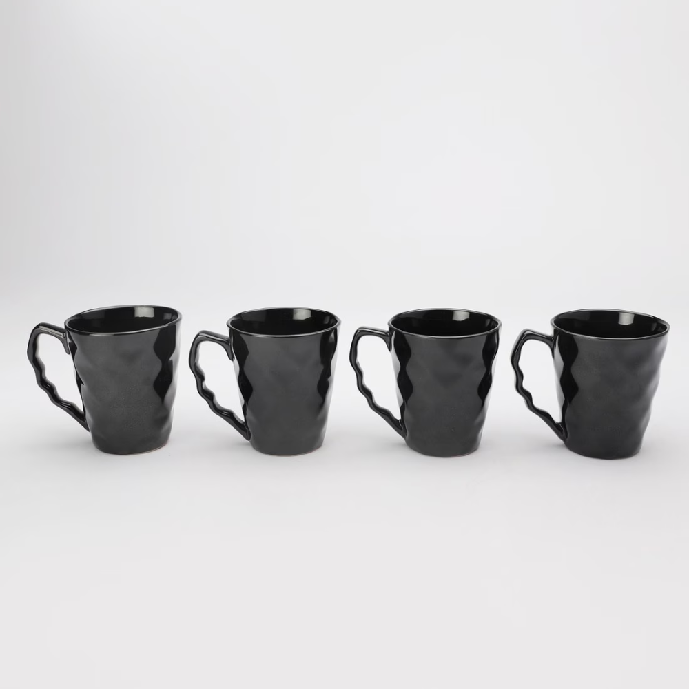 Black Diamond Cut Tea Mug