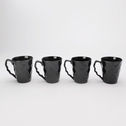 Black Diamond Cut Tea Mug