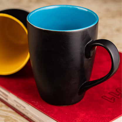 Black Matte Multi Color Milk Mug